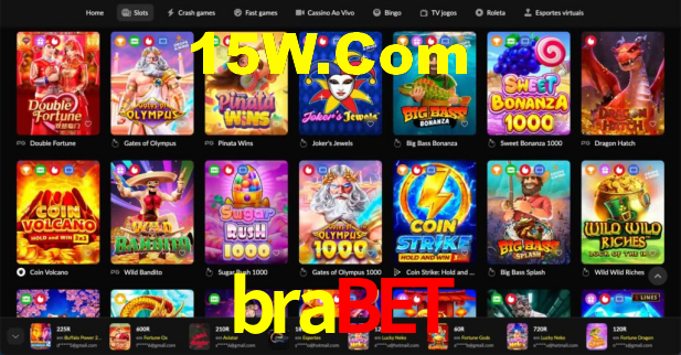 Interface do App brabet